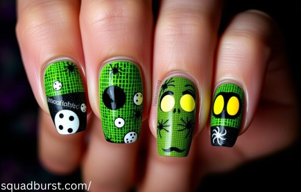 Hauntingly Stunning: 30 “The Nightmare Before Christmas” Nail Designs to Spook and Slay!