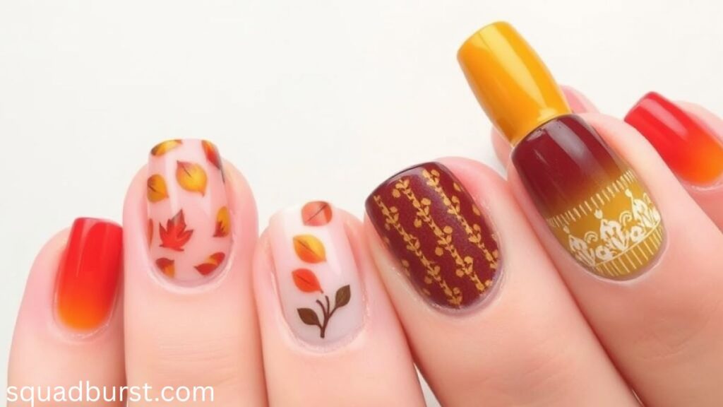 36 Stunning and Trendy Fall Short Nail Designs That Wow!