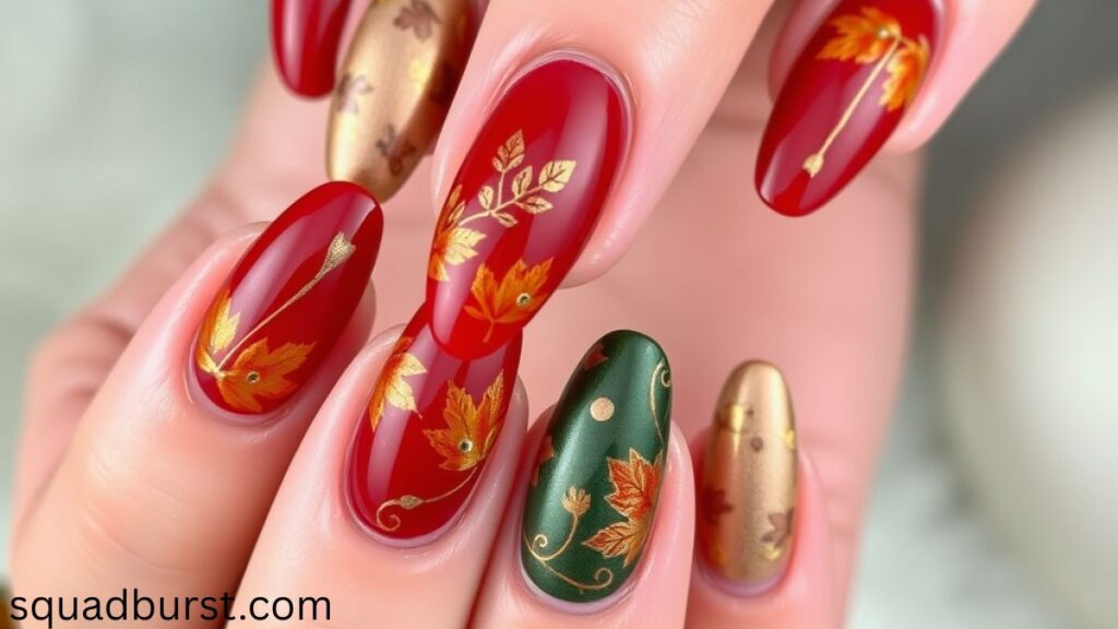36 Stunning and Trendy Fall Short Nail Designs That Wow!