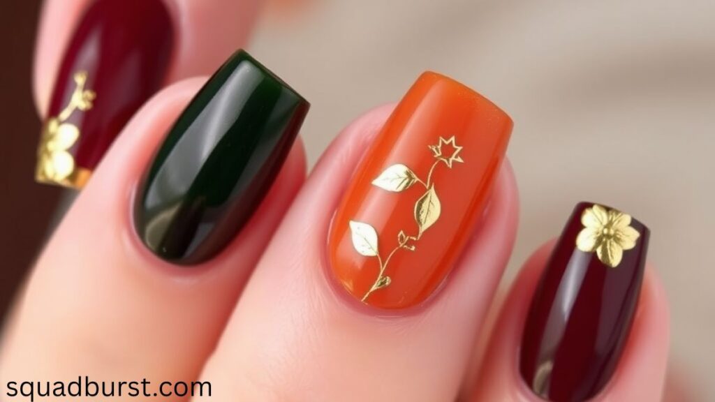 36 Stunning and Trendy Fall Short Nail Designs That Wow!