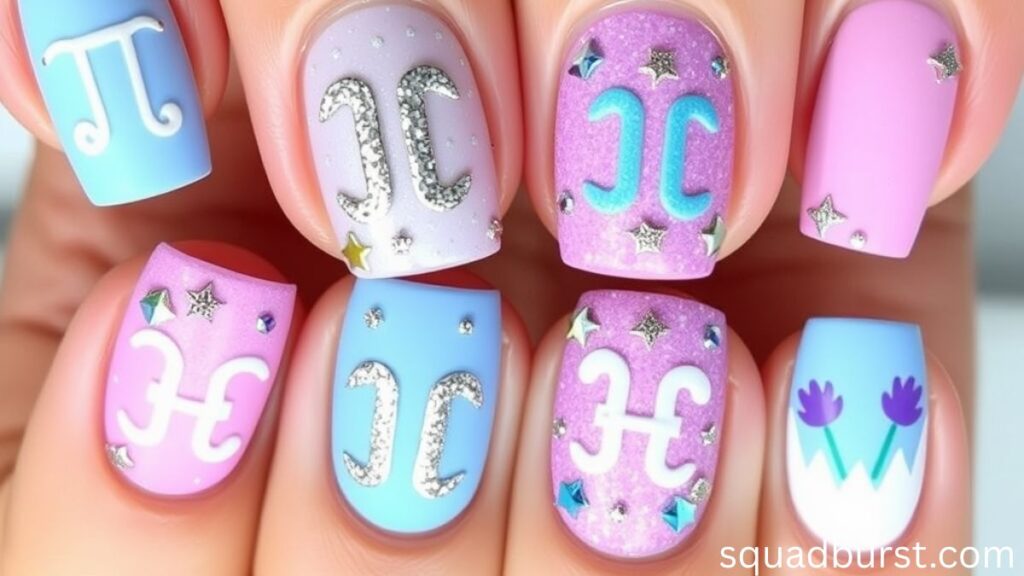 🌟 33 Stunning Gemini Nail Designs You Should Try Now