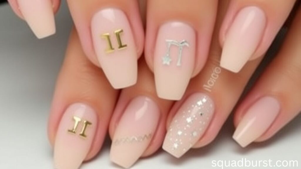 🌟 33 Stunning Gemini Nail Designs You Should Try Now