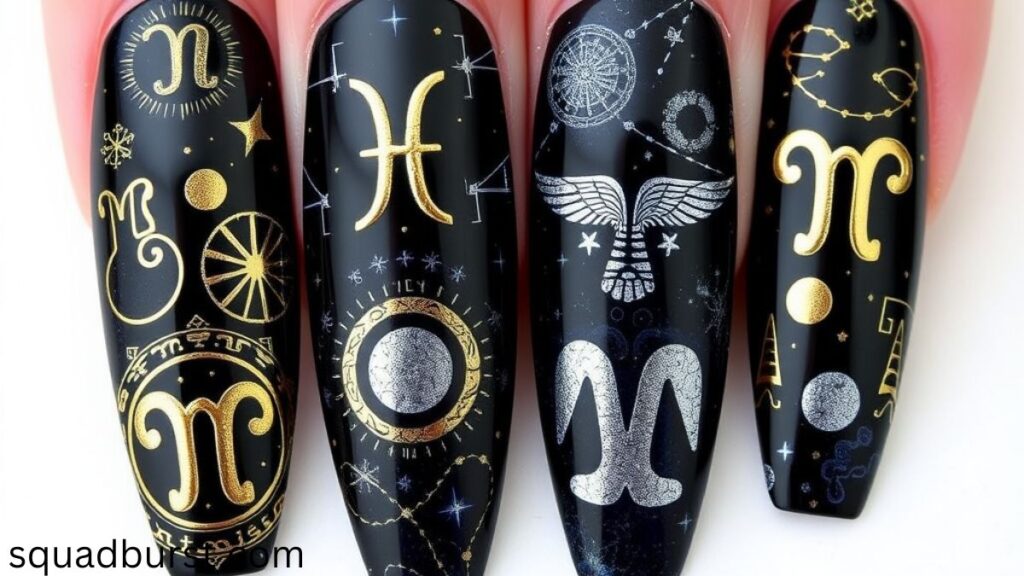🌟 33 Stunning Gemini Nail Designs You Should Try Now