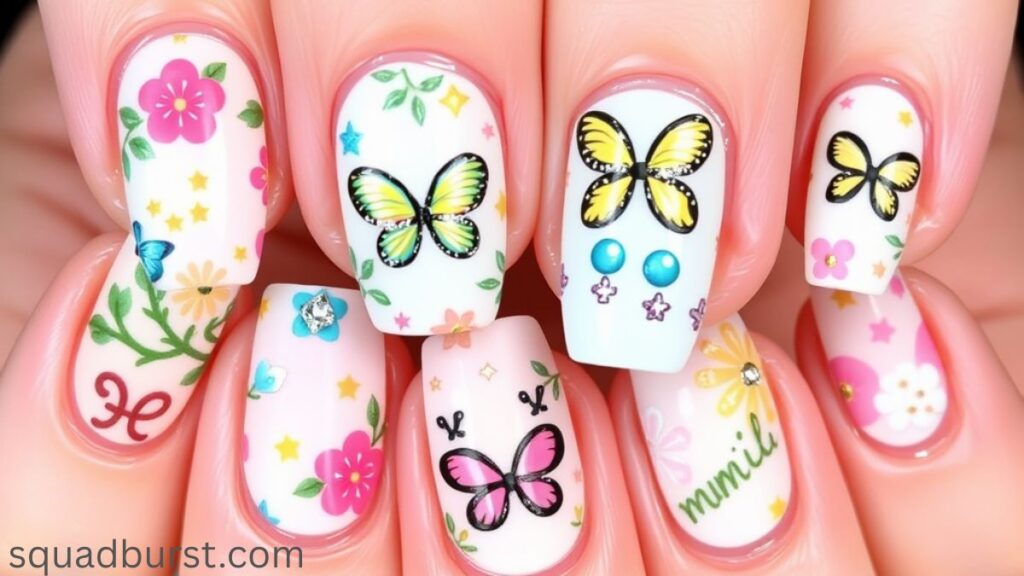 🌟 33 Stunning Gemini Nail Designs You Should Try Now