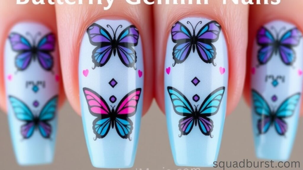 🌟 33 Stunning Gemini Nail Designs You Should Try Now