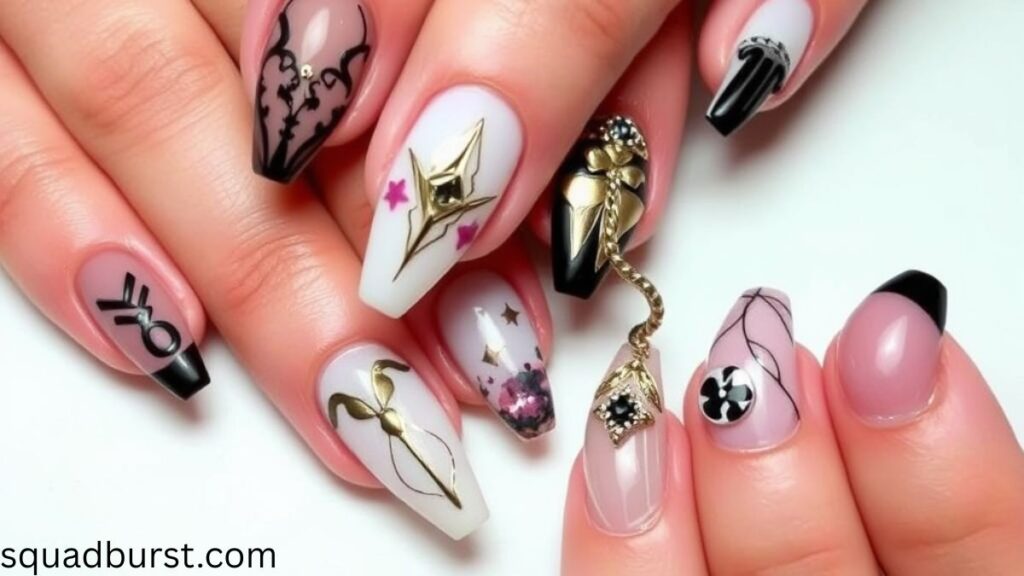 🌟 33 Stunning Gemini Nail Designs You Should Try Now
