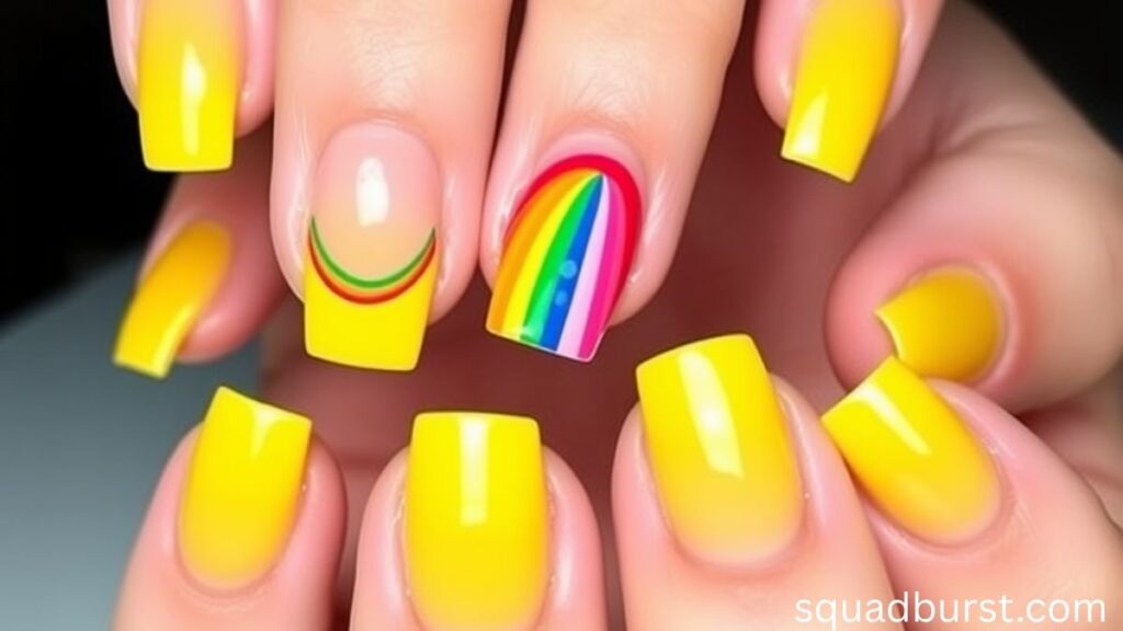 24 Yellow French Tip Nails to Try If You Love to Be Different