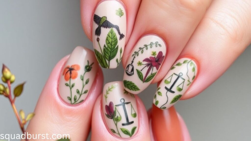 32 Libra Nail Designs: Harmonize Your Look and Style!