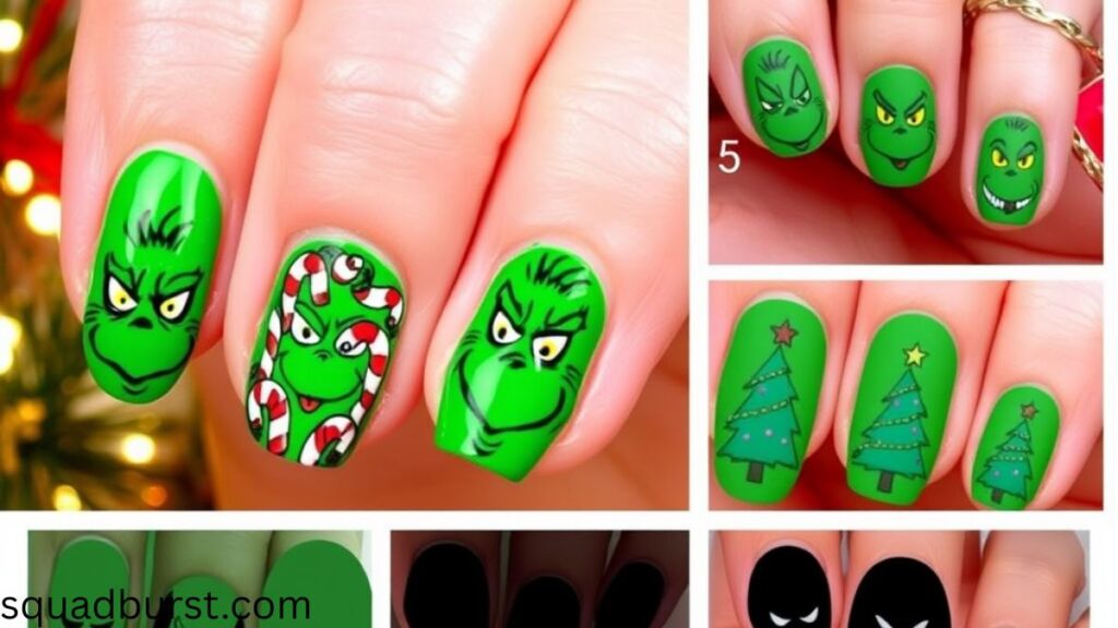 34 Christmas Nail Designs Grinch to Get Inspired