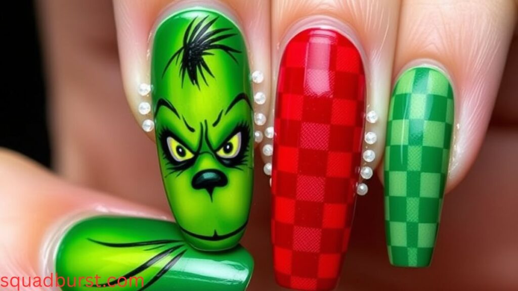 34 Christmas Nail Designs Grinch to Get Inspired