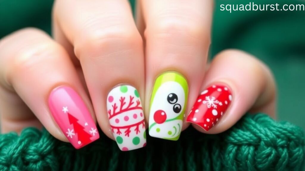 34 Christmas Nail Designs Grinch to Get Inspired