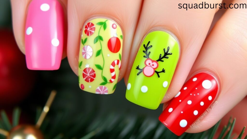 34 Christmas Nail Designs Grinch to Get Inspired
