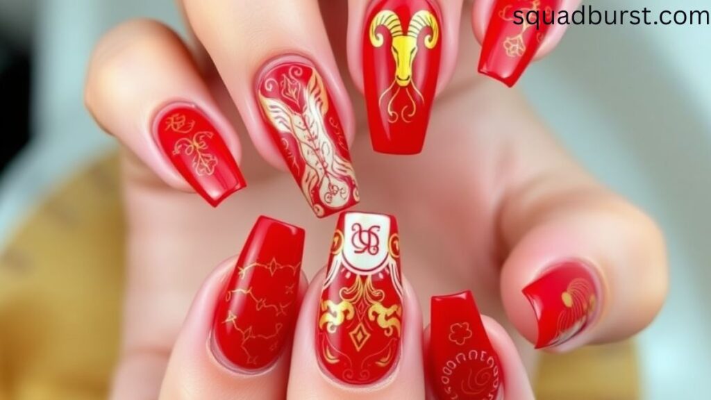 31 Aries Nail Designs: Cosmic Nails Made Easy!