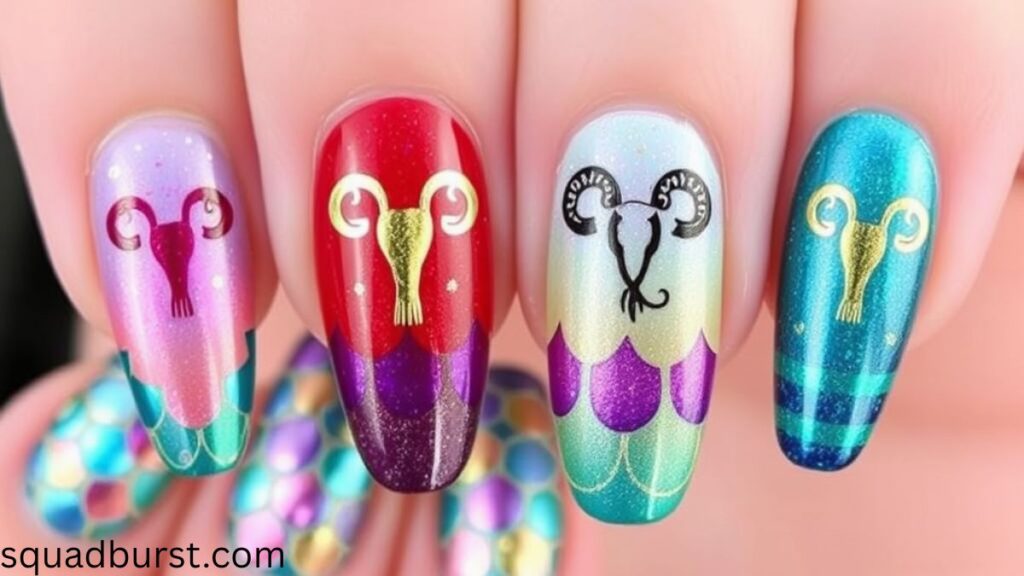 31 Aries Nail Designs: Cosmic Nails Made Easy!