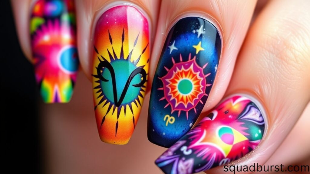 31 Aries Nail Designs: Cosmic Nails Made Easy!