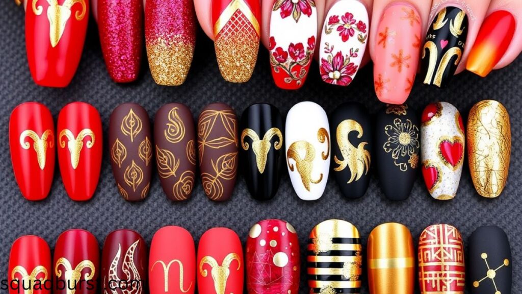 31 Aries Nail Designs: Cosmic Nails Made Easy!