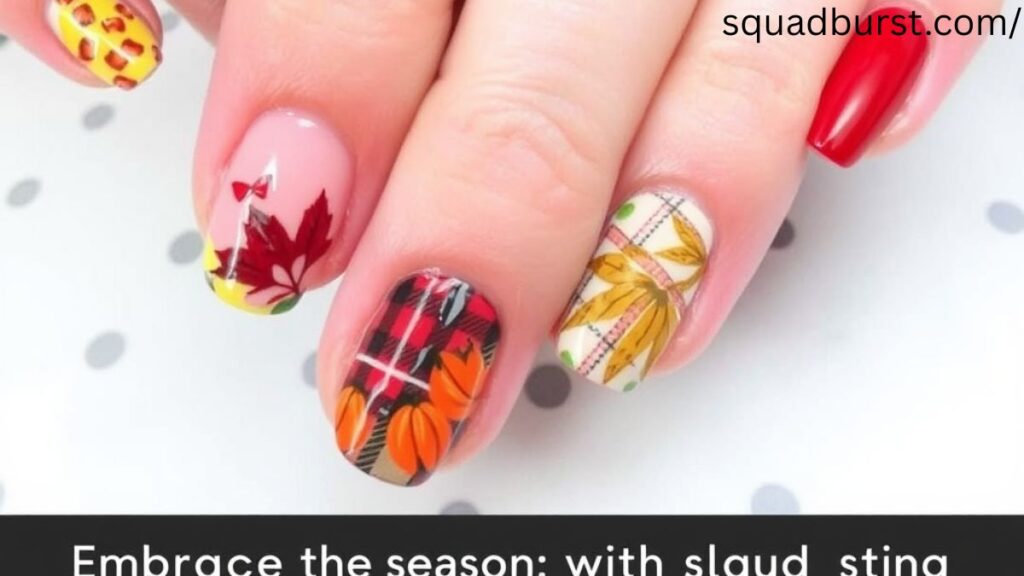 30 Fall Nail Ideas with Leaves (That Scream Pumpkin Spice Latte Season!)