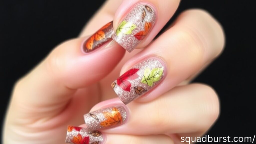 30 Fall Nail Ideas with Leaves (That Scream Pumpkin Spice Latte Season!)