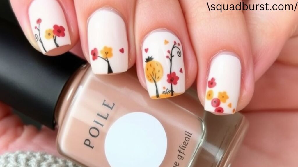 30 Fall Nail Ideas with Leaves (That Scream Pumpkin Spice Latte Season!)