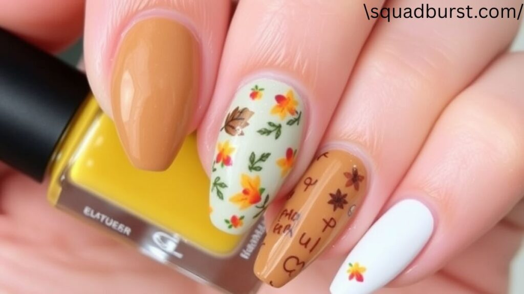 30 Fall Nail Ideas with Leaves (That Scream Pumpkin Spice Latte Season!)