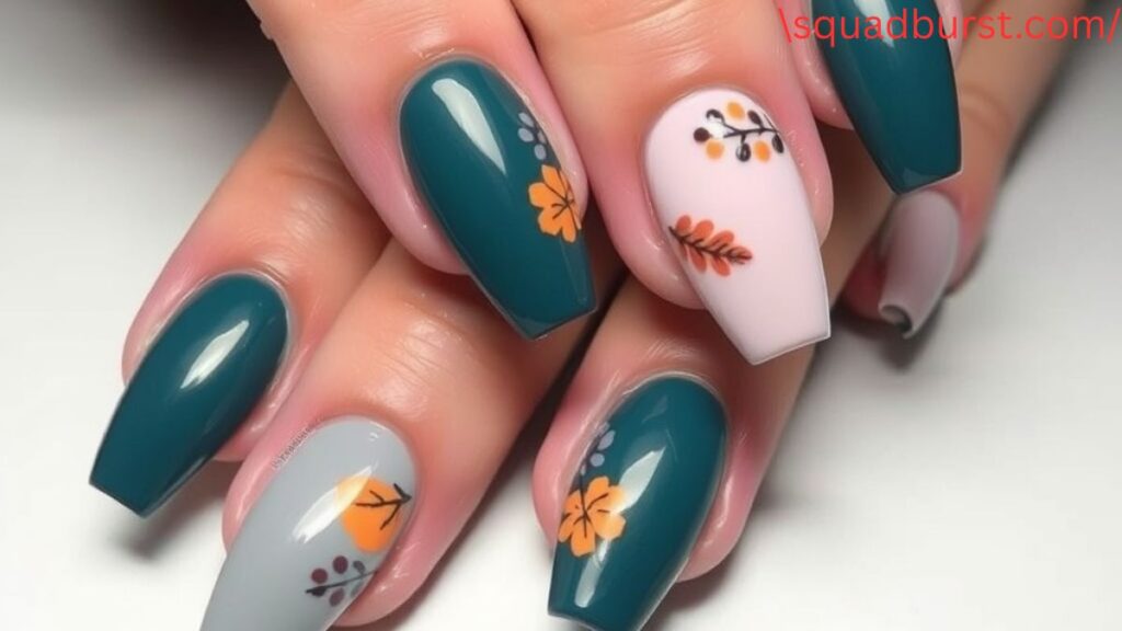 30 Fall Nail Ideas with Leaves (That Scream Pumpkin Spice Latte Season!)
