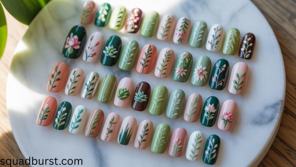 40 Plant Themed Nails: The Ultimate Nature Lovers’ Guide