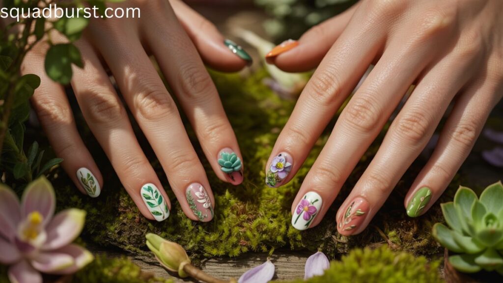 40 Plant Themed Nails: The Ultimate Nature Lovers’ Guide