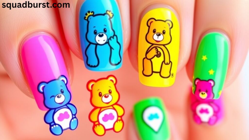 27 Care Bear Nail Designs That Will Melt Your Heart