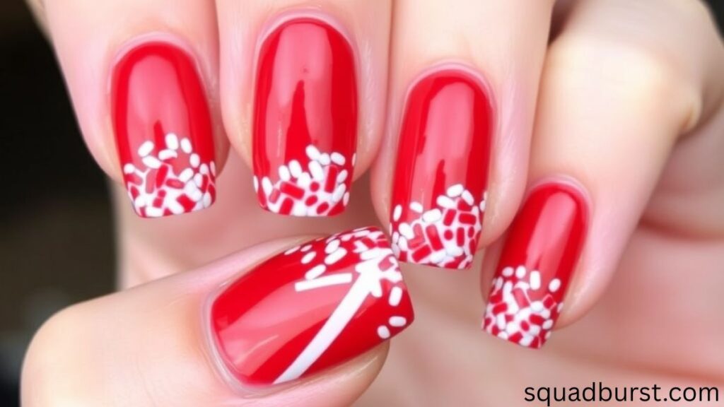 30 Candy Cane-Inspired Red and White Christmas Nail Designs to Love and Wear!