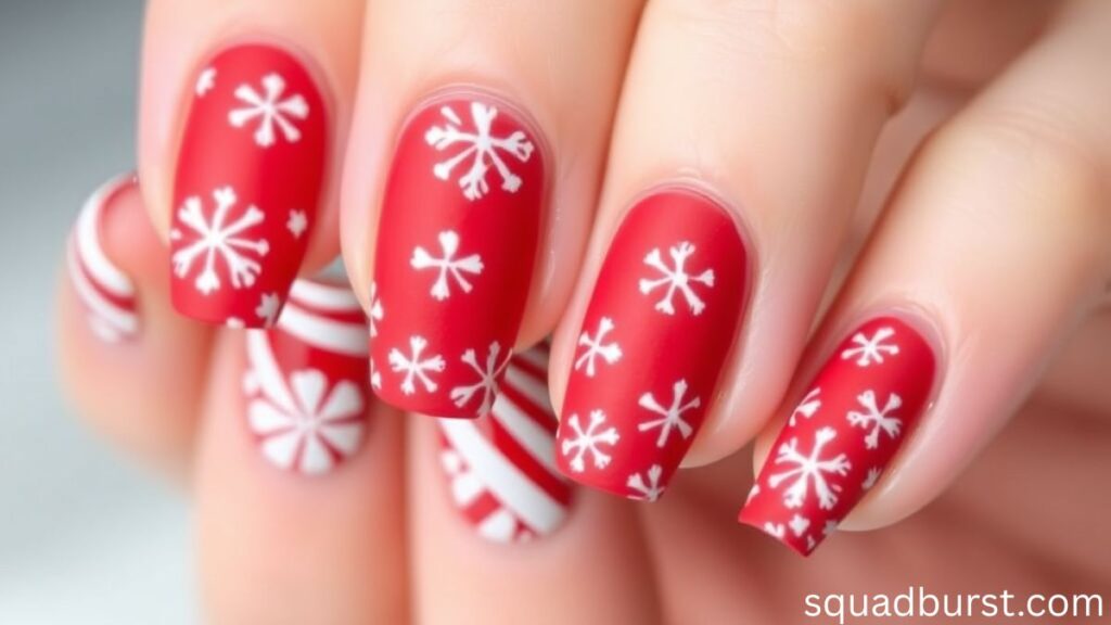 30 Candy Cane-Inspired Red and White Christmas Nail Designs to Love and Wear!