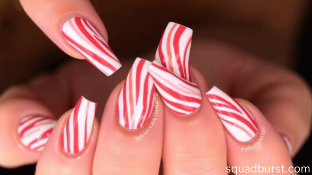 30 Candy Cane-Inspired Red and White Christmas Nail Designs to Love and Wear!