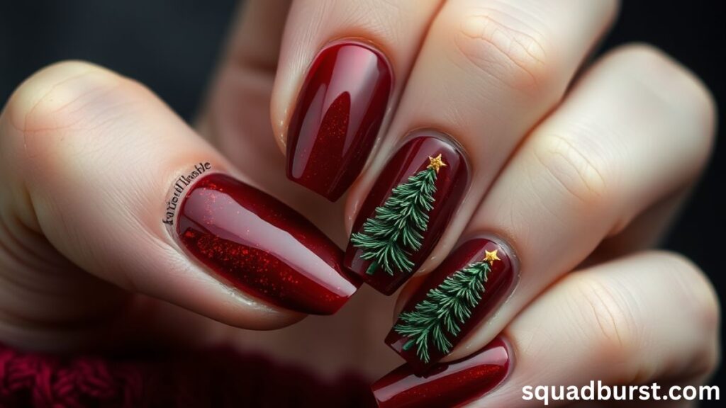 Best 29 Red Christmas Nail Designs of the Popular Choices