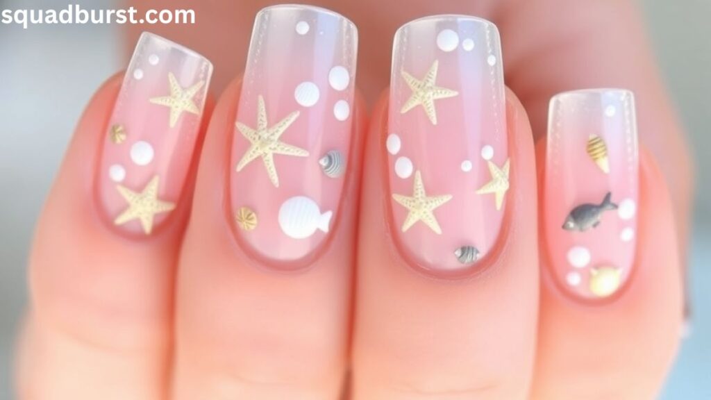 24 Mesmerizing Little Mermaid Nails Designs to Make a Splash