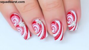 28 Candy Cane-Inspired Red and White Christmas Nail Designs to Love and Wear!