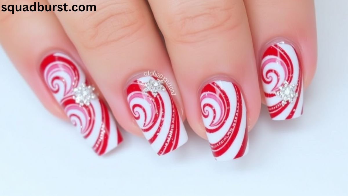 28 Candy Cane-Inspired Red and White Christmas Nail Designs to Love and Wear!