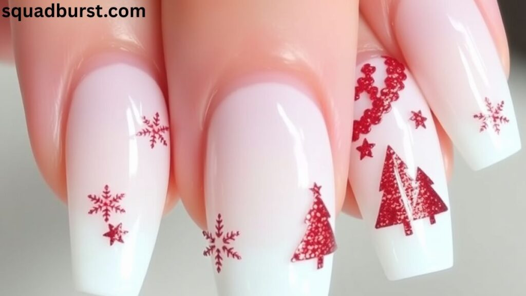 28 Candy Cane-Inspired Red and White Christmas Nail Designs to Love and Wear!
