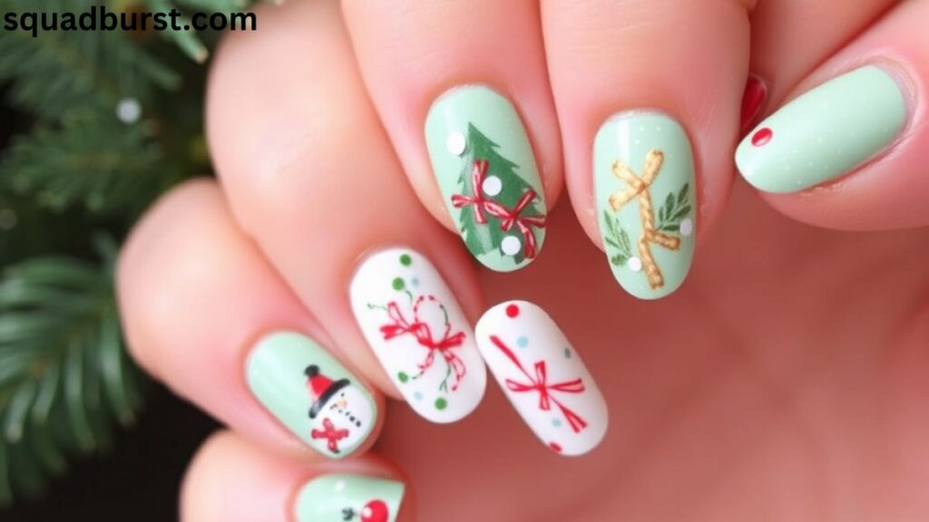 28 Candy Cane-Inspired Red and White Christmas Nail Designs to Love and Wear!