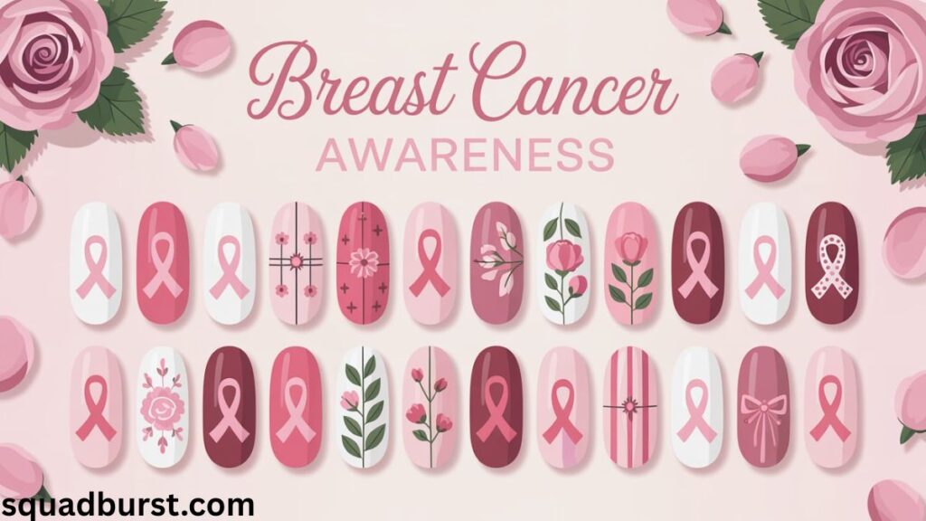 16 Powerful Breast Cancer Designs for Nails to Honor the Fight