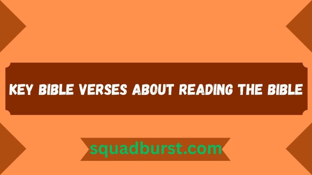 Bible Verses About Reading the Bible