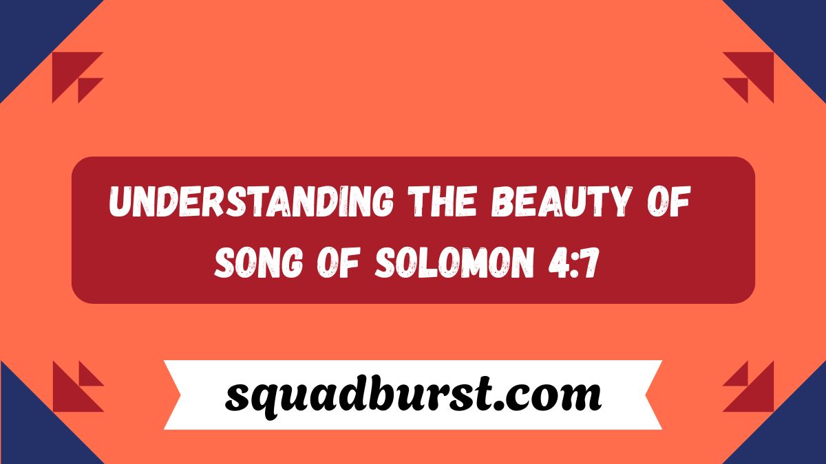 Understanding the Beauty of Song of Solomon 4:7