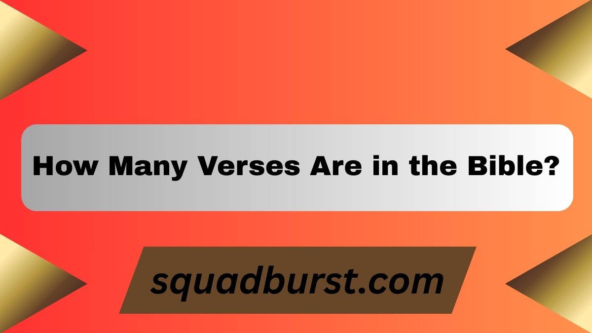 How Many Verses Are in the Bible?