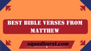 Best Bible Verses from Matthew